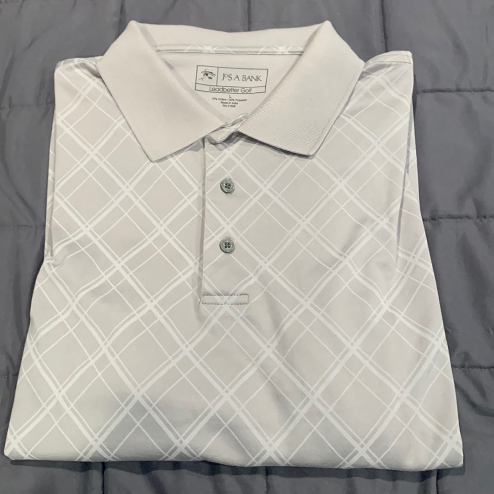Mens Silver Polo (L) Tshirt